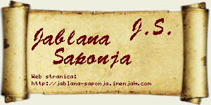 Jablana Šaponja vizit kartica